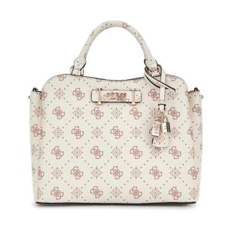 Guess Handbags, female, White, Size: ONE SIZE Silia Girlfriend Sat Vanilla Shoulder Bag