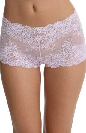 Skarlett Blue Captivate Lace Boyshorts in Lilac Pink at Nordstrom, Size X-Large