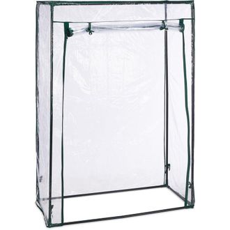 Relaxdays 3 X Invernadero Para Tomates, Acero Y Pvc, Hbt: 150 X 100 X 50 Cm, Invernadero Para Jard&iacute;n Y Balc&oacute;n, Transparente
