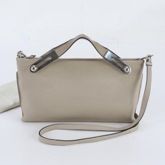 Loewe Beige Leather Handbag Shoulder Bag Tote Bag (Pre-Owned)
