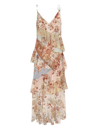 Zimmermann floral-print dress - Beige