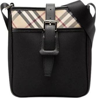 Burberry Pre-owned Cross Body Bags, female, Black, Size: ONE SIZE Pre-owned Crossbody Bag