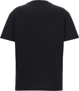 Etro Logo-Embroidered Cotton T-Shirt - Black