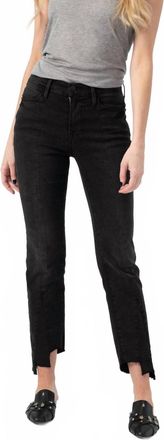Frame Denim Le High Straight Front Triangle Gusset Jeans In Bombay