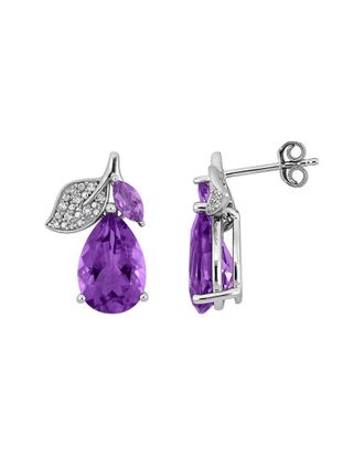 Rina Limor Silver 6.54 ct. tw. Gemstone Earrings
