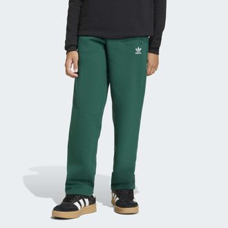 adidas Sporthose ADIDAS ORIGINALS KIDS, WEITES BEIN, Damen, Gr. 128, N-Gr, collegiate gr&uuml;n,, Obermaterial: 70% Baumwolle, 30% Polyester, Hosen Sporthose