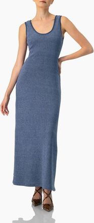 Ivonne Scoop Neck Long Dress in Blue at Nordstrom, Size Medium