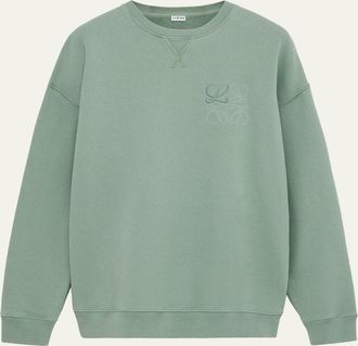 Loewe Mens Print-Embroidered Anagram Sweatshirt