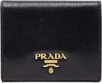 Prada Pre-owned Wallets, female, Black, Size: ONE SIZE Pre-owned Wallet (bi-fold)