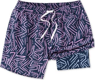 Chubbies The Dark Marzipans Swim Trunks Mens Navy Drawstring Waist BUU284