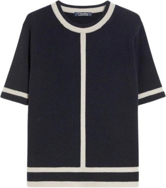 Max Mara Truien & Vesten, Dames, Blauw, M, Wol, Usuale Truien