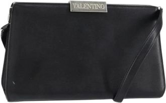 Valentino Pre-owned Shoulder Bags, female, Black, Size: ONE SIZE Pre-owned Leather Shoulder Bag