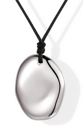 Mantra Touchstone Necklace in Silver at Nordstrom