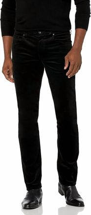 Paige Mens Lennox Slim Fit Stretch Corduroy Pant In Black