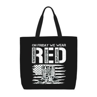 Generic Women Handbag On Friday We Wear Red Womens Tote Bag Large Capacity Lightweight Shoulder Bags, For Swim, Gym, Christmas, Wedding, Daily