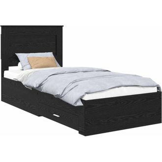 vidaXL Bed Frame with Drawer with Headboard Manual Engineered Wood vidaXL