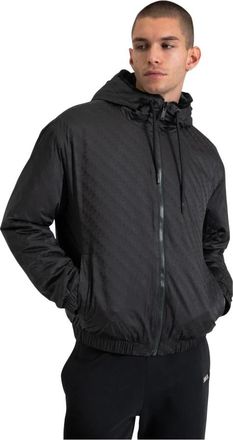 Moose Knuckles Light Jackets, male, Black, Size: XL Reversible Polyester Jacket