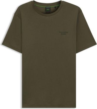 BOSS Porsche x mercerized-cotton T-shirt with reflective branding