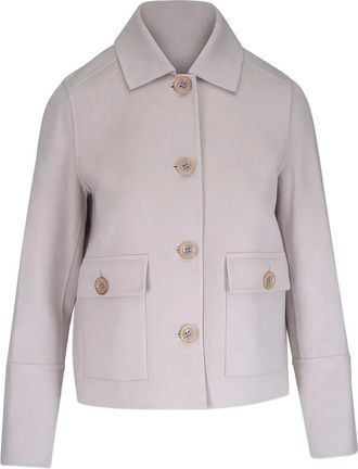 Kinross Cashmere Cappotto corto Birch - Grigio