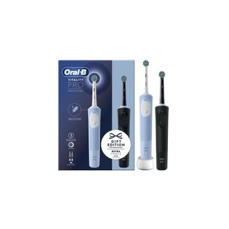 Braun Oral-b Vitality Pro Duo Adulto Cepillo Dental Oscilante Negro, Azul, Blanco