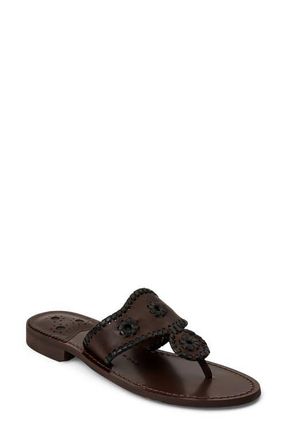 Jack Rogers Jacks Flat Sandal in Hot Fudge Multi at Nordstrom, Size 8.5