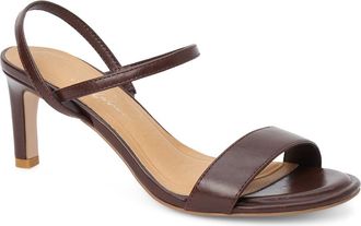 Matisse Footwear Trinity Slingback Kitten Heel Sandal in Chocolate at Nordstrom, Size 10