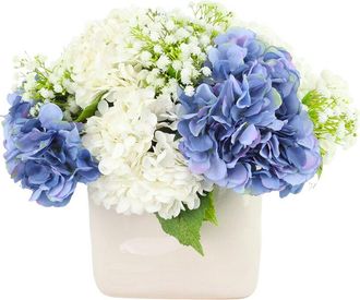 Creative Displays Inc. Handmade Faux Assorted Hydrangea & Babys Breath Arrangement