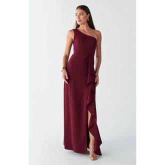BWLDR Catia Dress in Burgundy at Nordstrom, Size 10