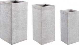 BIZZOTTO Bizzotto - Set De 3 Jarrones Altos Graffiti Qu Blancos