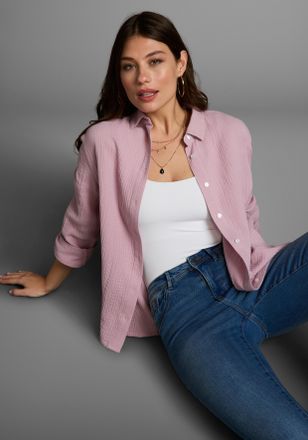 Laura Scott Longbluse in Musselin-Qualität