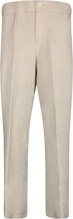 Costumein Beige Broek voor Mannen - Heren - Slim Fit Broeken - Beige - XL - Linnen - Broeken