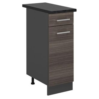 Vicco Mueble Bajo De Cocina R-line, Gris Noble, 30 Cm, Et Antracita