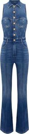 Elisabetta Franchi Dames, Jumpsuits & Playsuits, Blauw, Maat: XS Denim
