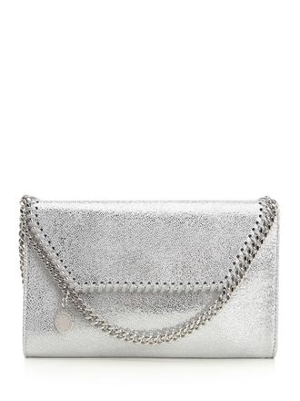 Stella McCartney Falabella Chain Shoulder Wallet Crossbody Bags Silver