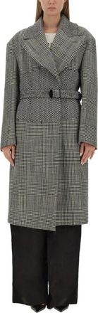 Tom Ford Enkelrijige Jassen - Dames - Jas met riem - Veelkleurig - XS - Wol - Jassen