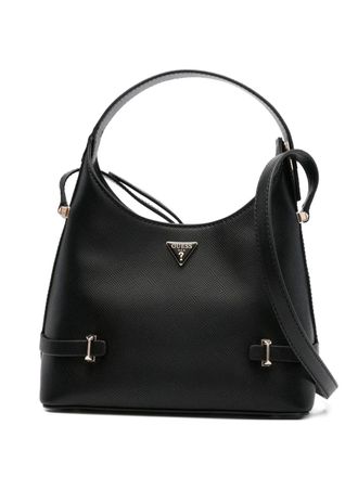 Guess Co textured-leather shoulder bag - Black
