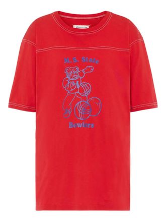 Maison Margiela graphic-print crew-neck T-shirt - Red
