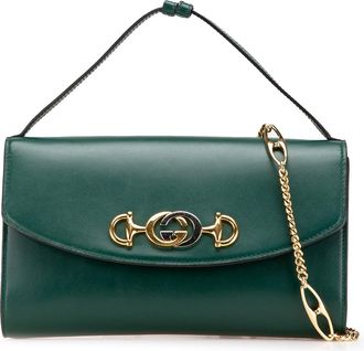 Gucci Pre-owned Womens 1955 Horsebit Shoulder Bag - Dark Green Leather - One Size