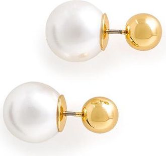 Kate Spade New York Golden Bloom Studs Womens Earring Cream/Gold, Glass