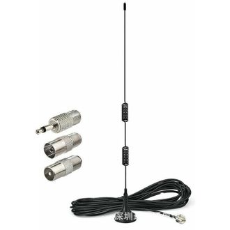 OEM Antena De Radio Fm Universal Con Base Magn&eacute;tica, Conector Macho Tipo F De Rosca, Apta Para Receptores Est&eacute;reo De Audio Y V&iacute;deo Dom&eacute;sticos (interiores 