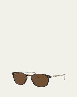 Oliver Peoples Mens Finley Vintage Rounded Square Sunglasses