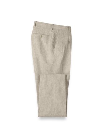 Paul Fredrick Linen Chambray Twill Pants