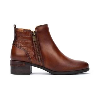 Pikolinos Malaga Enkellaars - Dames - Laarzen met Hak - Bruin - 39 EU - Schoenen
