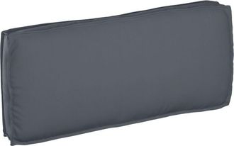 vidaXL Coj&iacute;n De Pal&eacute; Para Asiento / Respaldo Antracita 120 X 50 X 12 Cm Vidaxl