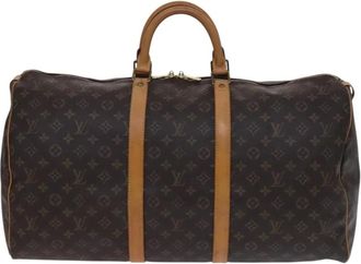 Louis Vuitton Pre-owned Weekend Bags, female, Brown, Size: ONE SIZE Pre-owned Vintage Monogram Keepall Travel Bag