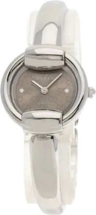 Gucci Pre-owned Watches, female, Brown, Size: ONE SIZE Pre-owned Stainless Steel Watch
