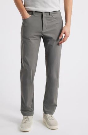 Rhone Momentum Water Repellent Flat Front Golf Pants in Smoke at Nordstrom Rack, Size 34