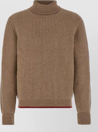 Fay ribbed virgin wool turtleneck jumper