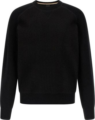 HUGO BOSS H-Hero Sweater - Heren - Ronde hals truien - Zwart - M - Wol - Truien & Vesten