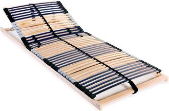 vidaXL Somier De L&aacute;minas Sin Colch&oacute;n Con 42 Listones 7 Zonas 80x200 Cm Vidaxl